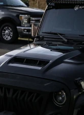 Xprite USA Hood with Functional Heat Extractor | ZR1 Jeep Wrangler JK 2007 - 2018                                     - JP-0138K-JK - Image 6