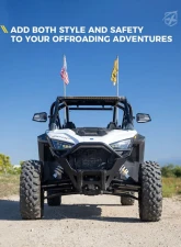 Xprite USA UTV Side Mirrors with Adjustable Bracket USA Flag                                     - SXP-SM-G24-FLAG-V2 - Image 7