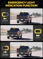 Xprite USA 42 LED Rooftop Strobe Light with American Flag Design Amber                                     - SLL-C120-G5-Y - Image 5