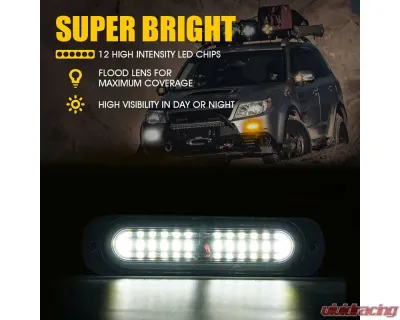 Xprite USA Replacement Tactical Series LED Marker Strobe Lighthead White - 52027-W-1PC