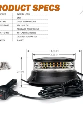 Xprite USA 24W Mini Beacon Strobe Light | Axis Series Blue                                     - SL-BCN-G5-B - Image 5