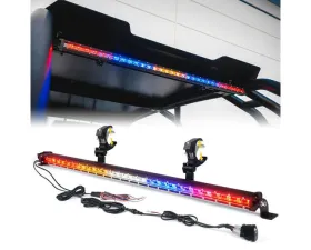 Xprite USA 32" Slim LED Rear Chase Light Bar | SL Series Red/Amber/White/Blue/Red