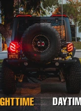 Xprite USA Tail Lights | Savage Series Clear Jeep Wrangler JK 2007-2018                                     - XP-JL-TL-JK-G12-CLR - Image 2
