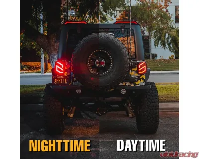 Xprite USA Tail Lights | Savage Series Clear Jeep Wrangler JK 2007-2018 - XP-JL-TL-JK-G12-CLR