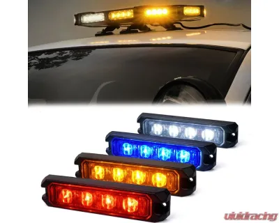 Xprite USA 4" End Replacement LED Module for Black Hawk Series Strobe Lights Blue - SL-B419-BULB-E-B