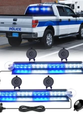 Xprite USA Windshield Dash Strobe Lights White/Blue                                     - WSL-G3-16IN-WB - Image 6