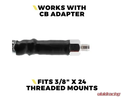 Xprite USA CB Radio Antenna with RGB Whip Light 4FT - XP-DL-CB-ANT-G3-CHASE