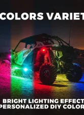 Xprite USA Multi-Color LED RGB-W Rock Lights 6pcs                                     - DL-RL-G8-6PC - Image 5