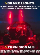 Xprite USA Multi-Color LED RGB-W Rock Lights 6pcs                                     - DL-RL-G8-6PC - Image 4