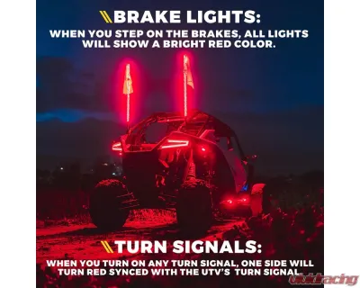 Xprite USA Multi-Color LED RGB-W Rock Lights 6pcs - DL-RL-G8-6PC