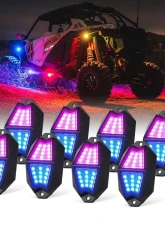 Xprite USA Multi-Color LED RGB-W Rock Lights 8pcs                                     - DL-RL-G8-8PC - Image 7