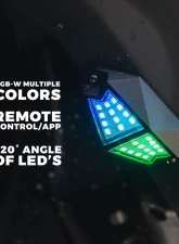 Xprite USA Multi-Color LED RGB-W Rock Lights 6pcs                                     - DL-RL-G8-6PC - Image 3