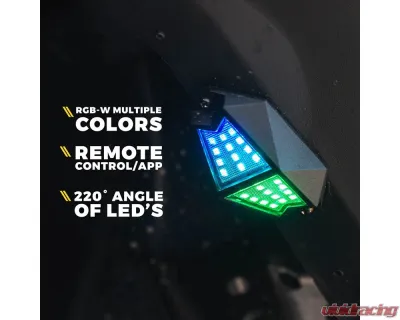 Xprite USA Multi-Color LED RGB-W Rock Lights 6pcs - DL-RL-G8-6PC