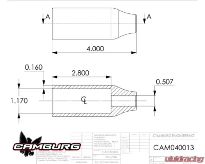 Camburg 1.5" Single Taper 4130 Billet Shock Mounts (Pair) - CAM-040013