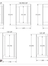Camburg 1" wide 2.50" width 4130 Uni-ball Cup                                     - CAM-040026 - Image 3