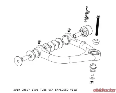 Camburg 1.25 Performance Uniball Upper Arms Chevrolet | GMC 1500 2019-2024 - CAM-210065