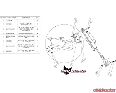 Camburg Performance Rear Shock Mount Kit Toyota Tundra 2007-2021 - CAM-320013