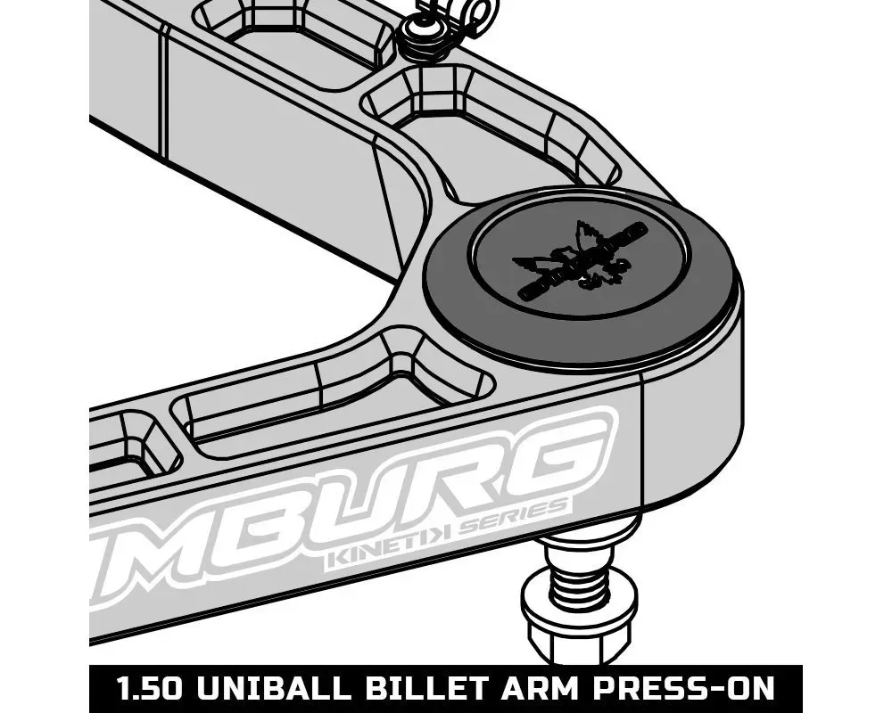 Camburg Kinetik 1.50 UCA Uniball Cap Kit (press-on) Ford | Lexus | Toyota 2003-2024 - CAM-010067