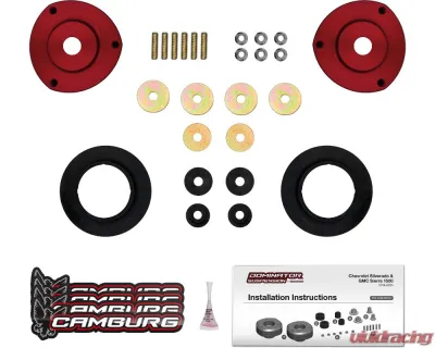 Camburg 2.00" Red Front Spring Preload Spacer Kit Chevrolet | GMC 2019-2024 - CAM-210109