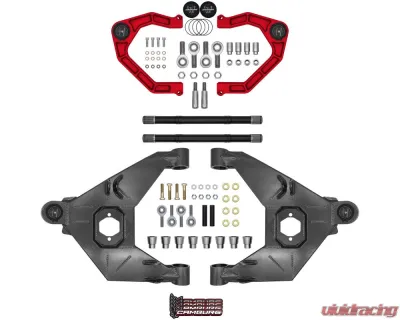 Camburg Trail Series Long Travel Kit w/ Axles (Billet XJ UCA) Ford Bronco 2021-2025 - CAM-110243-KX-RED