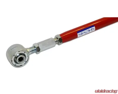 Spohn Bright Red 4130N Chrome Moly Tubular Adjustable Panhard Bar w/ Del-Sphere Pivot Joint/Poly Combo GM F-Body Chevrolet | Pontiac 1982-2002 - 107-4130R