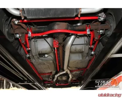 Spohn Bright Red 4130N Chrome Moly Tubular Adjustable Rear Lower Control Arms w/ Del-Sphere Pivot Joints GM F-Body Chevrolet | Pontiac 1982-2002 - 205-4130R