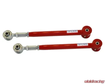 Spohn Bright Red 4130N Chrome Moly Tubular Adjustable Rear Lower Control Arms w/ Del-Sphere Pivot Joint/Poly Combo GM F-Body Chevrolet | Pontiac 1982-2002 - 207-4130R