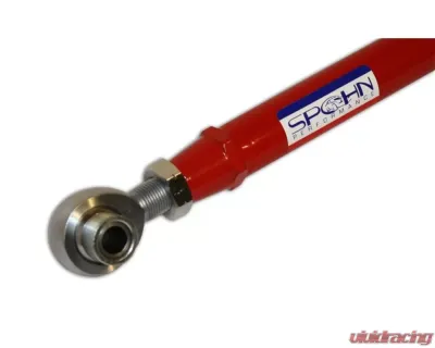 Spohn Bright Red 4130N Chrome Moly Tubular Adjustable Rear Lower Control Arms w/ Spherical Rod Ends Offset Spacers GM G-Body 1978-1987 - 213-OS-4130R