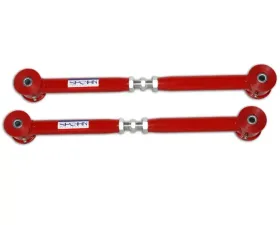 Spohn Bright Red 4130N Chrome Moly Tubular Adjustable Rear Lower Control Arms w/ Polyurethane Bushings GM G-Body 1978-1987