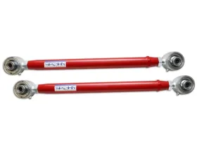 Spohn Bright Red 4130N Chrome Moly Tubular Adjustable Rear Lower Control Arms w/ Del-Sphere Pivot Joints GM G-Body 1978-1987