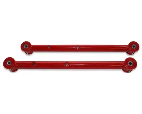 Spohn Bright Red Tubular Rear Lower Control Arms w/ Polyurethane Bushings GM A-Body 1964-1972