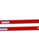Spohn Bright Red 4130N Chrome Moly Tubular Adjustable Rear Lower Control Arms w/ Spherical Rod Ends Offset Spacers GM A-Body 1964-1972                                     - 223-OS-4130R - Image 3