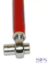Spohn Bright Red 4130N Chrome Moly Tubular Adjustable Rear Lower Control Arms w/ Spherical Rod Ends Offset Spacers GM A-Body 1964-1972                                     - 223-OS-4130R - Image 3
