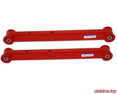 Spohn Bright Red Rear Lower Control Arms Boxed w/ Polyurethane Bushings Extended Length GM B-Body 1977-1996 - 232-ELR