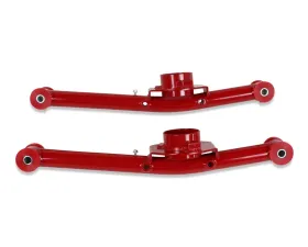 Spohn Bright Red Tubular Rear Lower Control Arms w/ Polyurethane Bushings Chevrolet B-Body 1959-1964