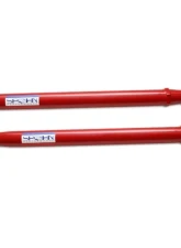 Spohn Bright Red 4130N Chrome Moly Tubular Adjustable Rear Lower Control Arms w/ Del-Sphere Pivot Joints GM-A Body 1973-1977                                     - 265-4130R - Image 5