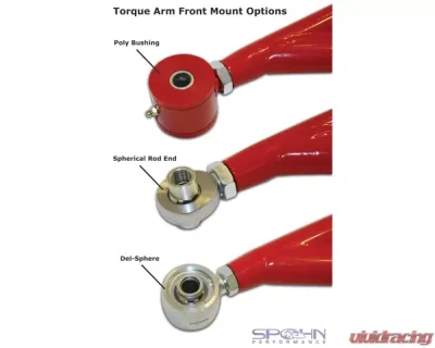 Spohn Bright Red 4130N Chrome Moly Adjustable Torque Arm GM F-Body Chevrolet | Pontiac 200-4R Transmission 1982-1992 - 307-4130R