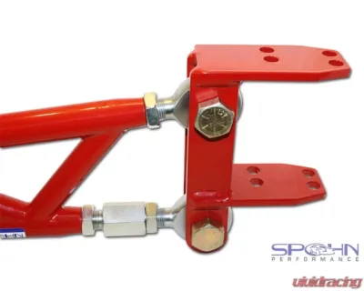 Spohn Bright Red Pro-Series Adjustable Torque Arm GM F-Body Chevrolet | Pontiac Tremec Transmission 1982-1992 - 320-PSR