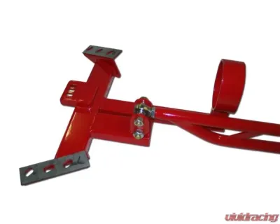 Spohn Bright Red 4130N Chrome Moly Adjustable Torque Arm GM F-Body Chevrolet | Pontiac T-10 & Muncie 4 Speed Transmission 1982-1992 - 324-4130R