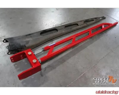 Spohn Bright Red 4130N Chrome Moly Transmission Mounted Tubular Adjustable Torque Arm GM F-Body Chevrolet | Pontiac 1982-2002 - 399-4130R
