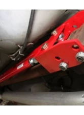 Spohn Bright Red 4130N Chrome Moly Transmission Mounted Tubular Adjustable Torque Arm GM F-Body Chevrolet | Pontiac 1982-2002                                     - 399-4130R - Image 4