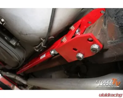 Spohn Bright Red 4130N Chrome Moly Transmission Mounted Tubular Adjustable Torque Arm GM F-Body Chevrolet | Pontiac 1982-2002 - 399-4130R