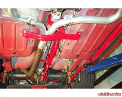 Spohn Bright Red 4130N Chrome Moly Tubular Adjustable Torque Arm - Long Tube Headers & Y-Pipe GM F-Body Chevrolet | Pontiac 1993-2002 - 405-4130R