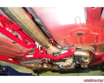 Spohn Bright Red 4130N Chrome Moly Tubular Adjustable Torque Arm - Long Tube Headers & Y-Pipe GM F-Body Chevrolet | Pontiac 1993-2002 - 405-4130R