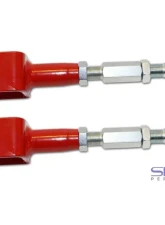 Spohn Bright Red 4130N Chrome Moly Tubular Adjustable Extended Length Rear Upper Control Arms w/ Del-Sphere Pivot Joints Chevrolet GM B-Body 1977-1996                                     - 635-EL-4130R - Image 2