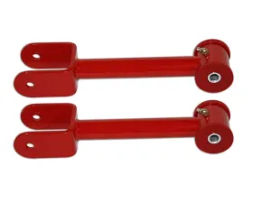 Spohn Bright Red 4130N Chrome Moly Tubular Rear Upper Control Arms w/ Polyurethane Bushings GM B-Body 1971-1976