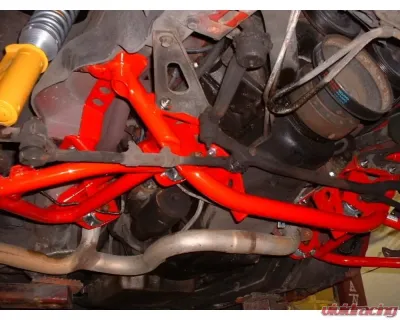 Spohn Bright Red 4130N Chrome Moly Tubular K-Member GM F-Body SBC | BBC | LT1 | 3.8L V-6 1982-1992 - 703-4130R