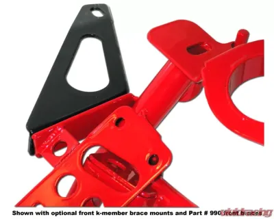 Spohn Bright Red 4130N Chrome Moly Tubular K-Member GM F-Body SBC | BBC | LT1 | 3.8L V-6 1982-1992 - 703-4130R