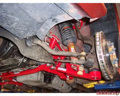 Spohn Bright Red 4130N Chrome Moly Tubular K-Member GM F-Body LSx Engines 1993-2002 - 704-4130R