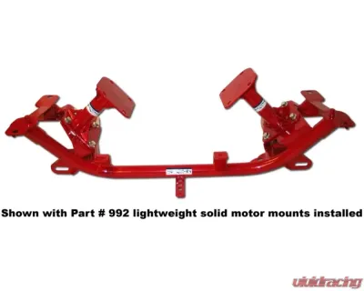 Spohn Bright Red 4130N Chrome Moly Tubular K-Member GM F-Body LSx Engines 1993-2002 - 704-4130R